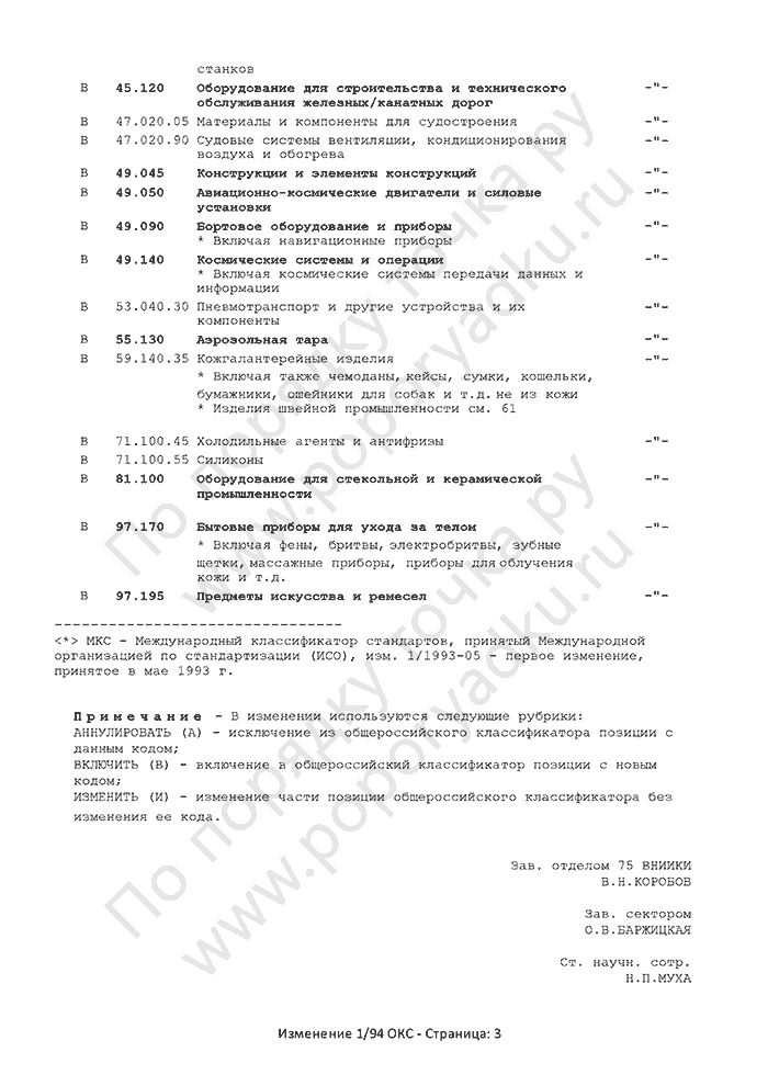 Изменение 1/94 ОКС (страница 3)