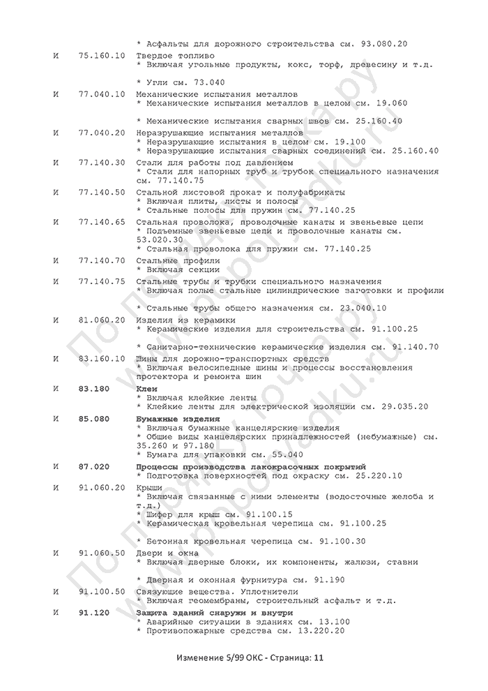 Изменение 5/99 ОКС (страница 11)