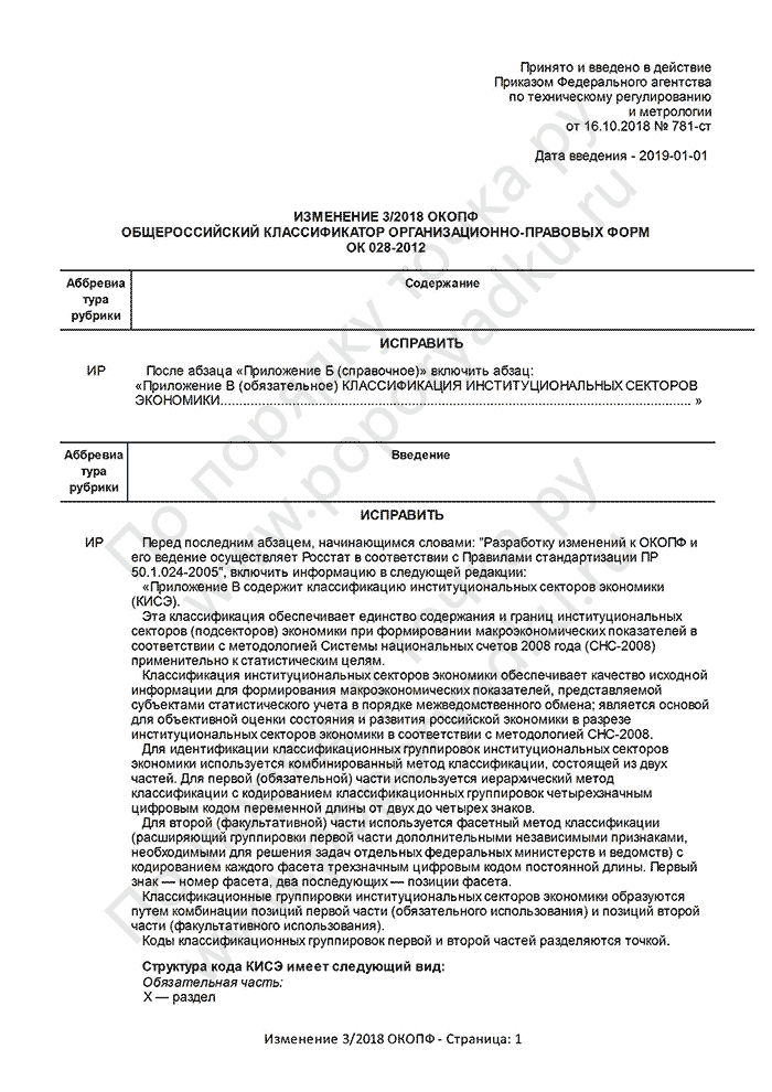 Изменение 3/2018 ОКОПФ (страница 1)