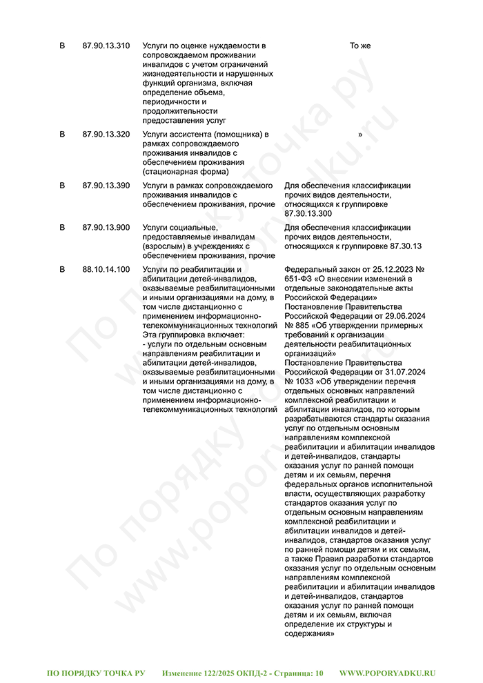 Изменение 122/2025 ОКПД-2 (страница 10)