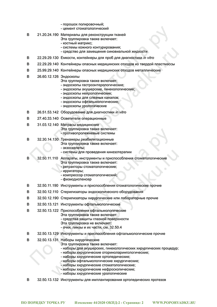 Изменение 44/2020 ОКПД-2 (страница 2)
