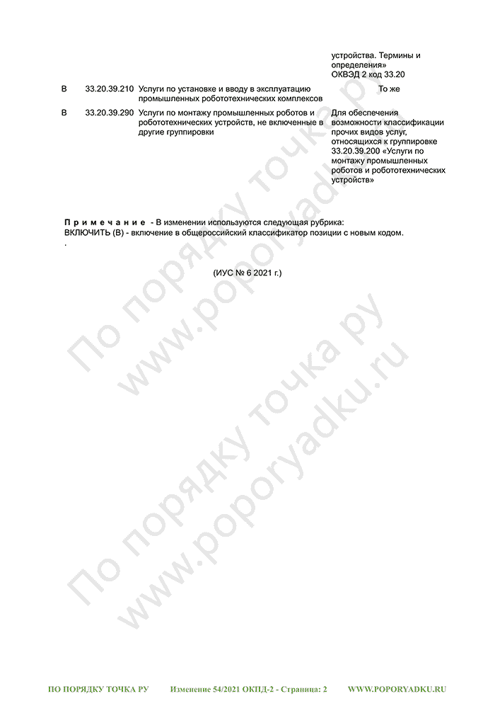 Изменение 54/2021 ОКПД-2 (страница 2)