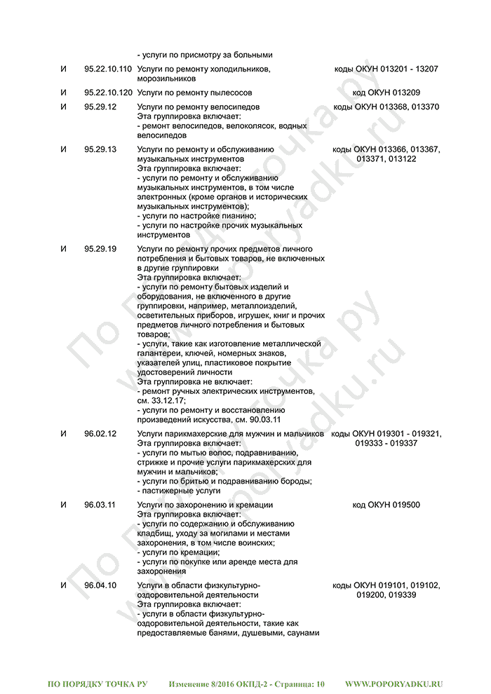 Изменение 8/2016 ОКПД-2 (страница 10)