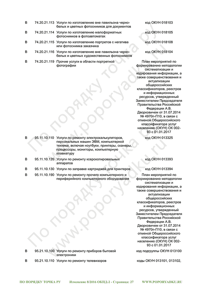 Изменение 8/2016 ОКПД-2 (страница 27)