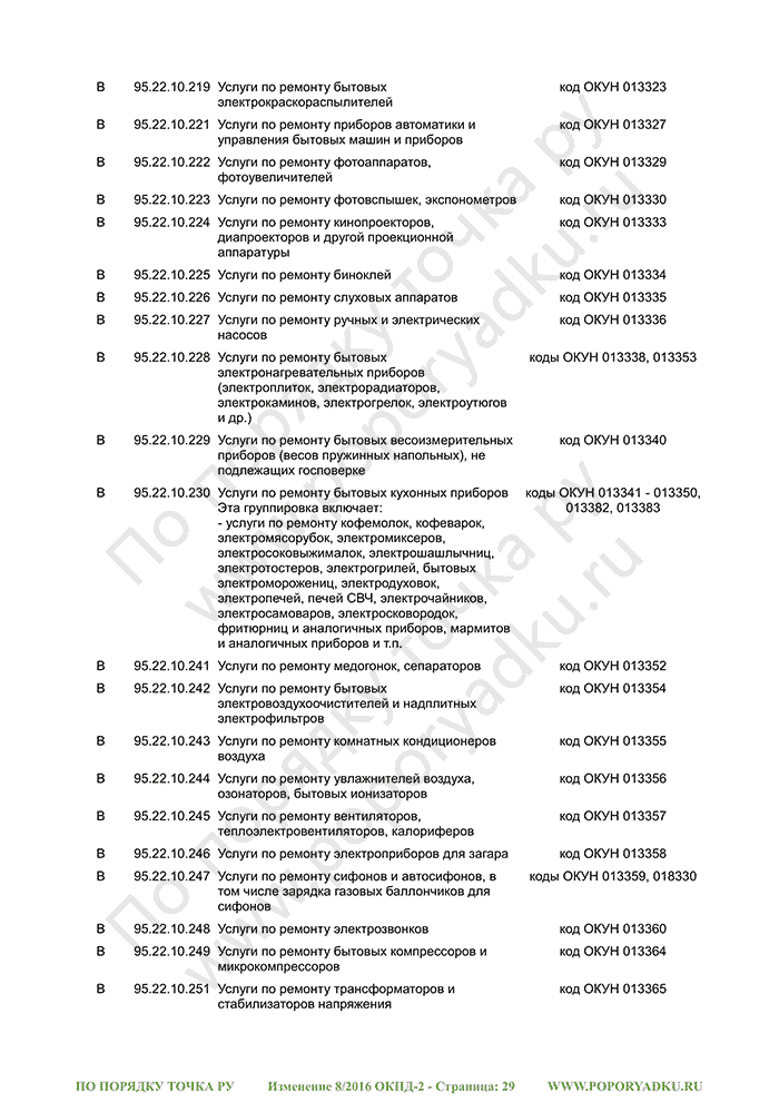 Изменение 8/2016 ОКПД-2 (страница 29)