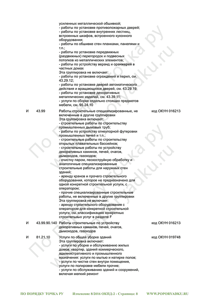 Изменение 8/2016 ОКПД-2 (страница 8)