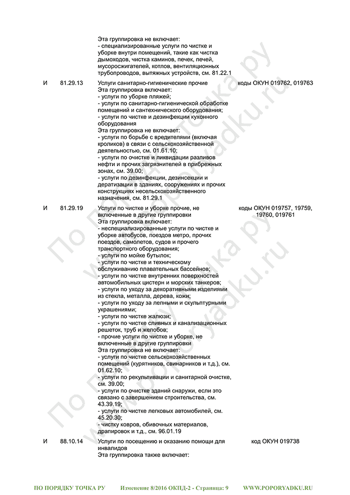 Изменение 8/2016 ОКПД-2 (страница 9)
